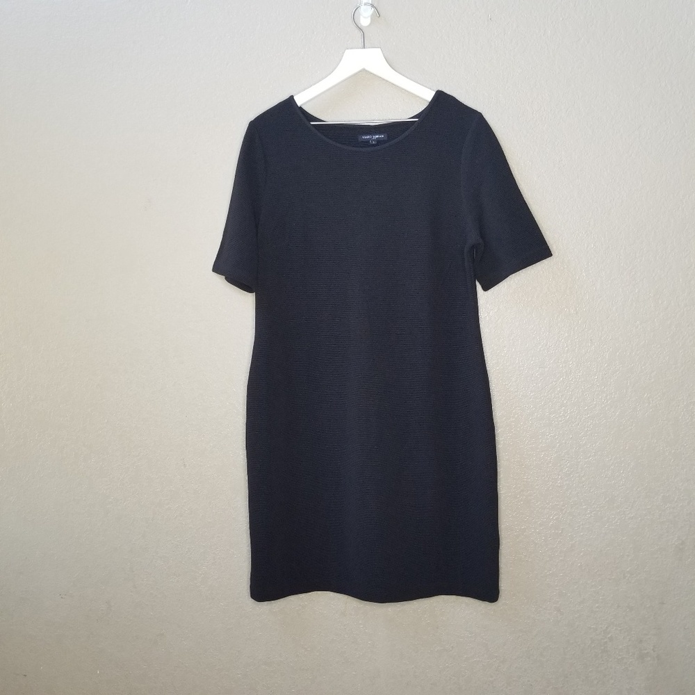 Mario Serrani little black dress size Large